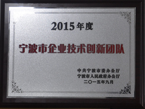 2015宁波企业技术创新团队奖